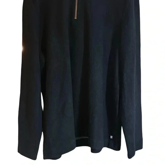 Toad&Co 1/3 Zip Black Wool Blend Pullover Sweater Size XXL - Picture 3 of 8